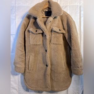 Lucky Brand teddy bear Sherpa coat/jacket medium